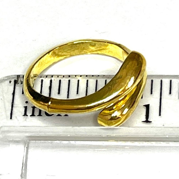 New Teardrop Ring Size 5 6 7 8 9 Adjustable 18k Gold 925 Trendy Jewelry S24 - Picture 4 of 5
